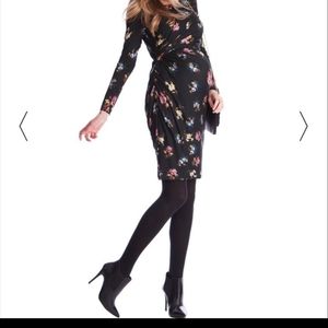 66% off - Seraphine Black Floral Dress